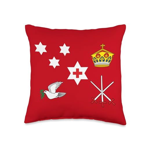 Ko e Sila 'o Tonga Throw Pillow 16x16 Multicolor