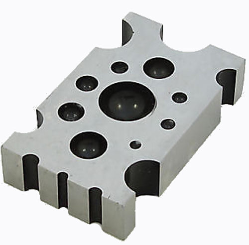DESIGNER DAPPING BLOCK SOLID TOOL STEEL 4 X 2.5 X 1" (da20)
