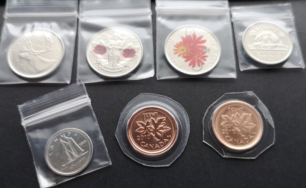 ***CANADA 2010 COMPLETE UNCIRCULATED COINS SET ***