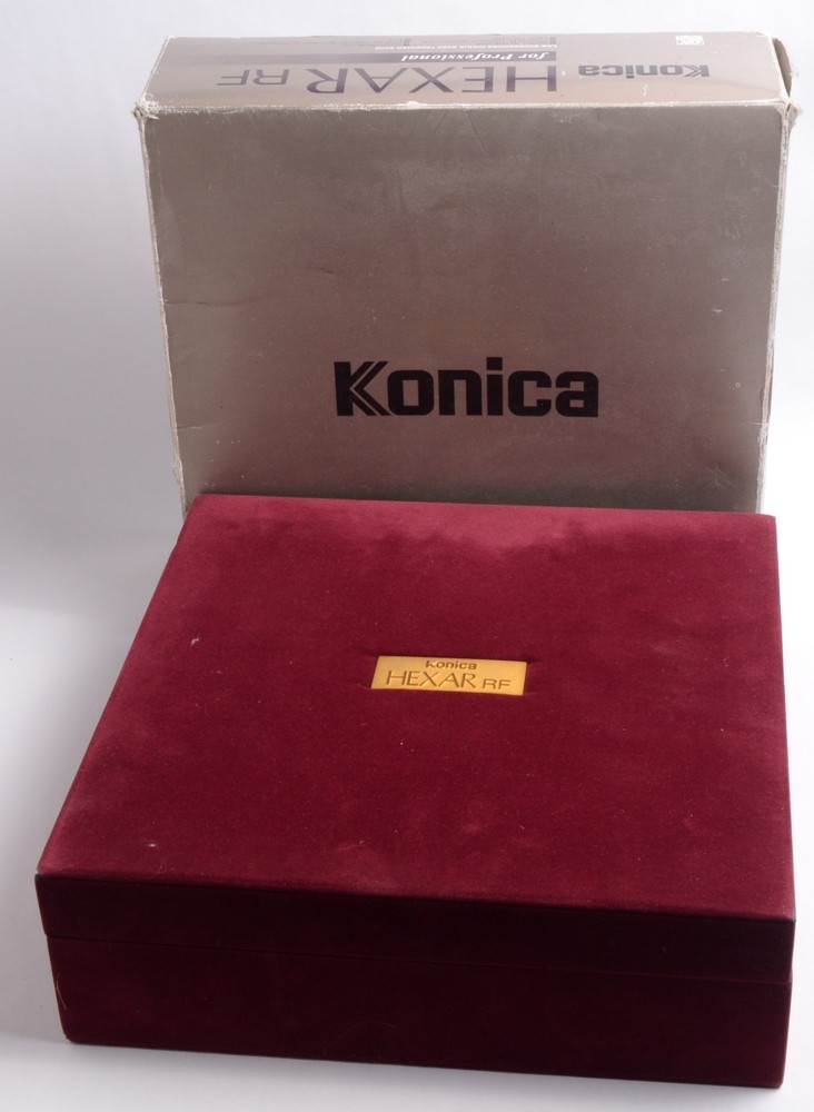 Orginal Box For Camera Set Konica Hexar RF Black Profesional, Flash case, Paper