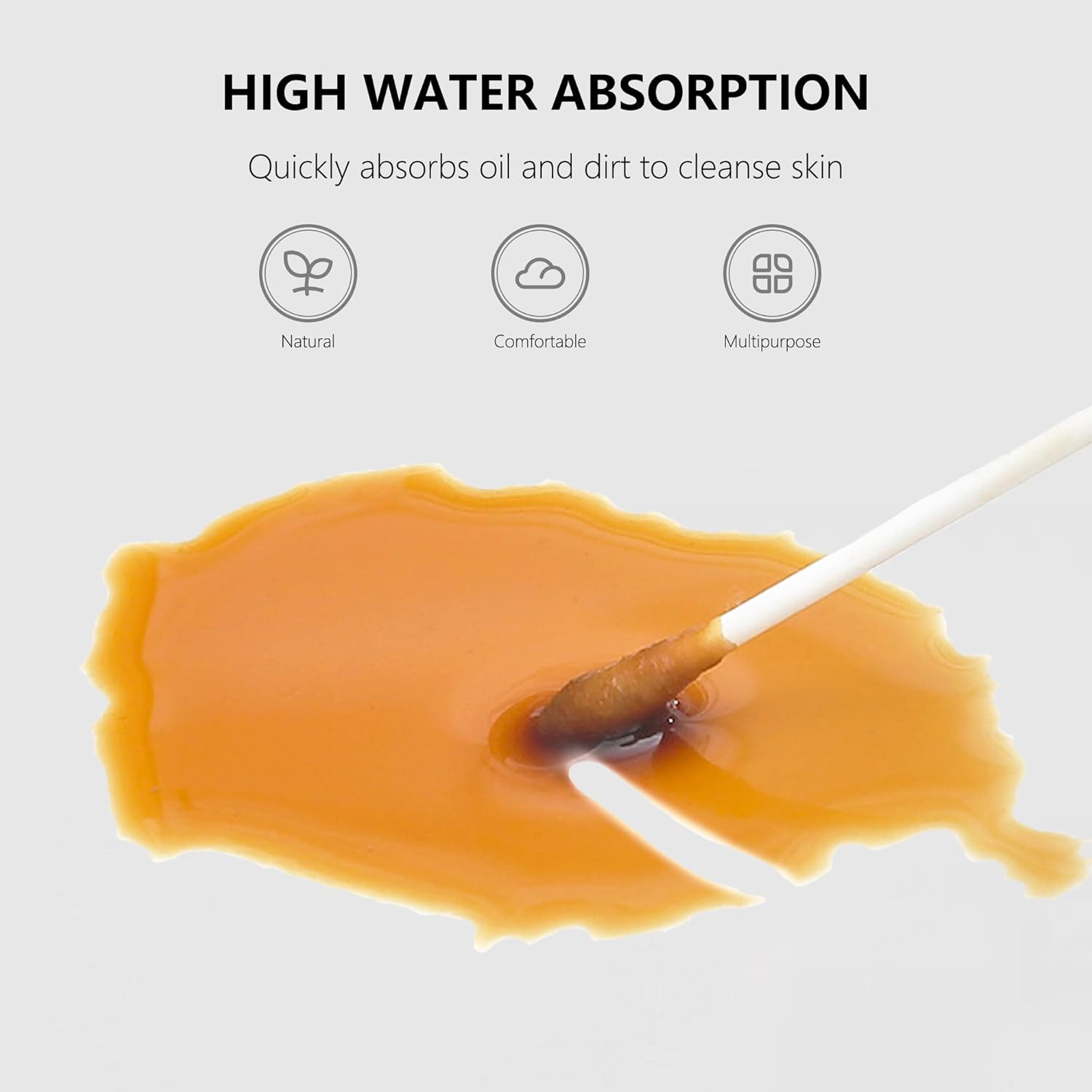 900Pcs Precision Cotton Swabs, Pointed&Flattened Tip Cosmetic Applicators