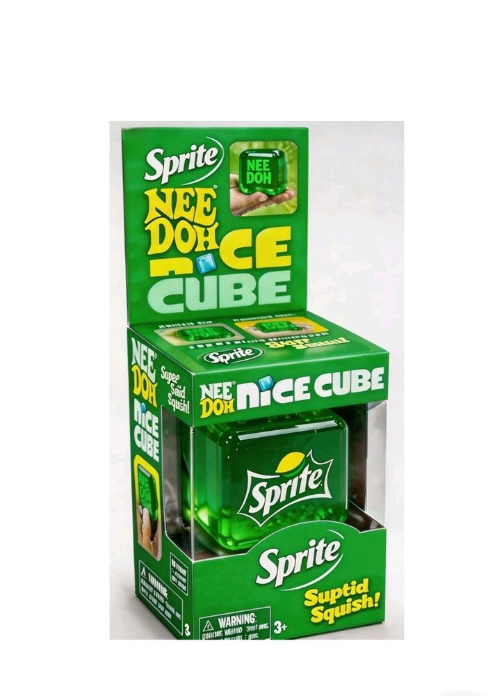 Needoh Limited Edition Sprite Nice Cube Suptid Squish