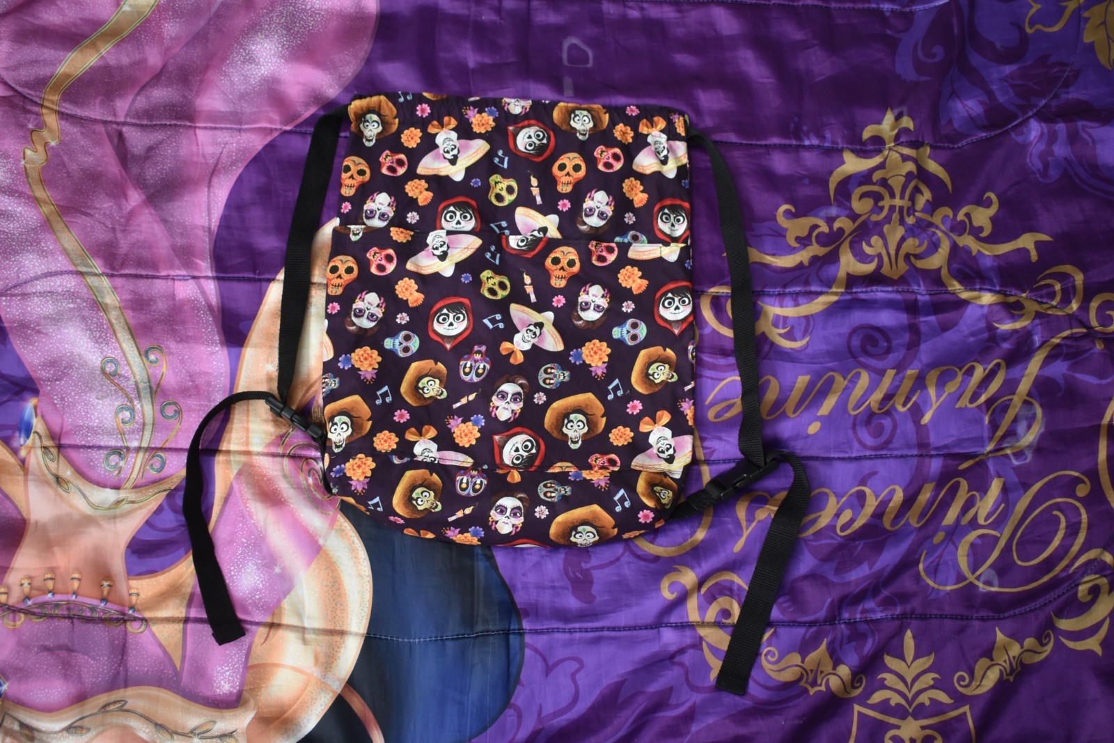 Disney Coco Miguel Hector Ernesto de la Cruz Imelda Drawstring bag tote Backpack