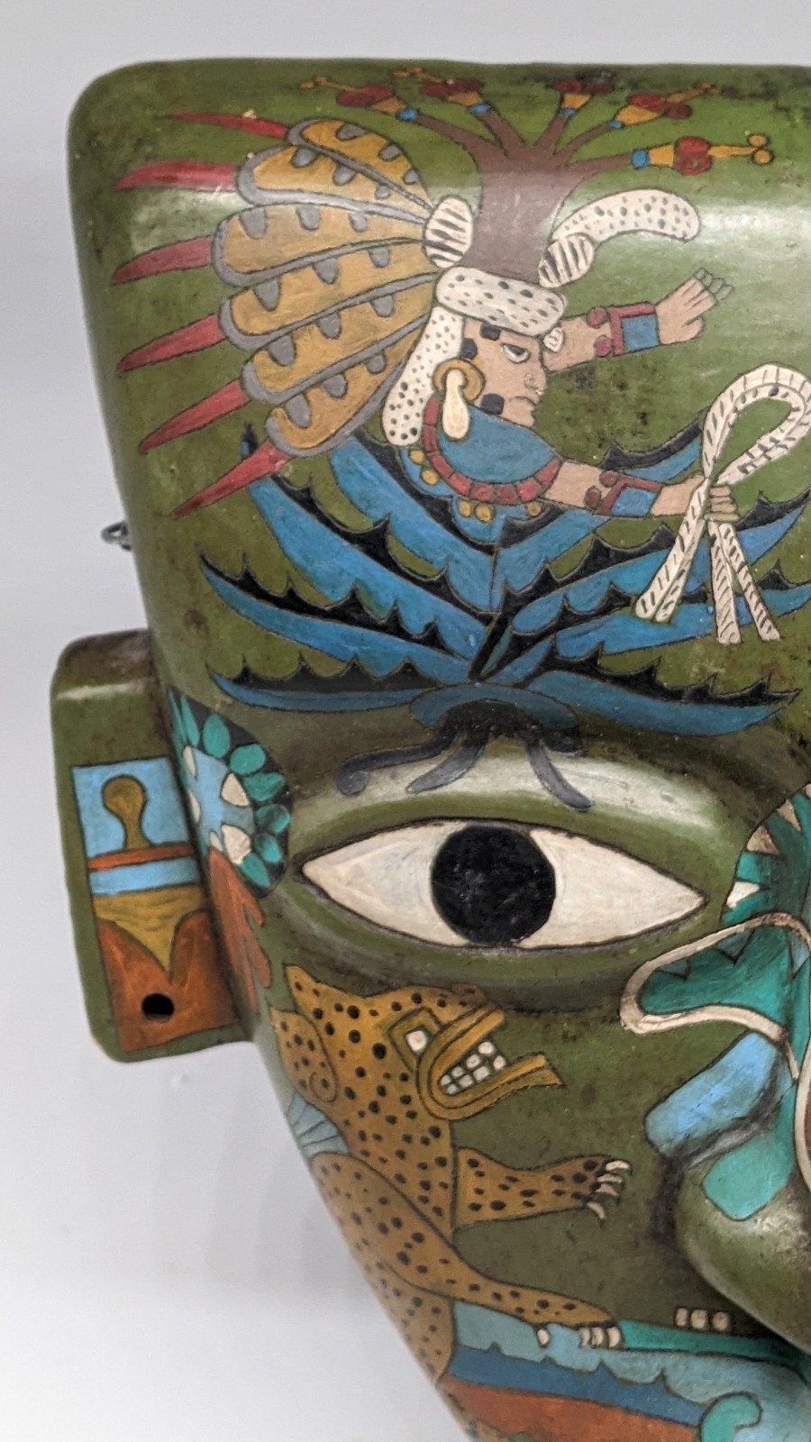 Mexican Mayan Life and Death clay mask