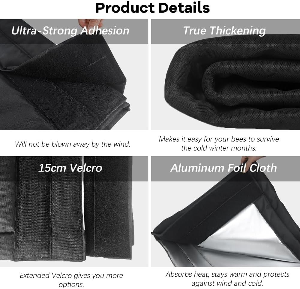 2pcs 10 Frame Winter Bee Hive Wrap - Waterproof, Windproof, Insulation
