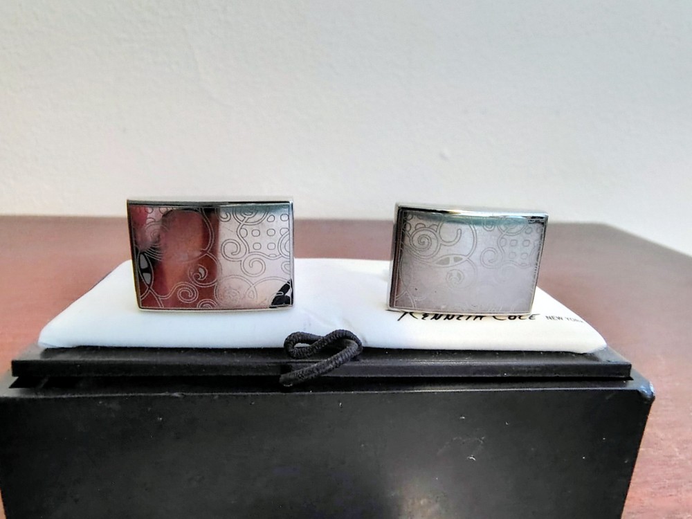 Silver Tone Kenneth Cole Cufflinks