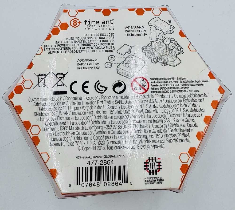 HEXBUG Micro Robotic Creature Fire Ant Orange Remote Control NEW