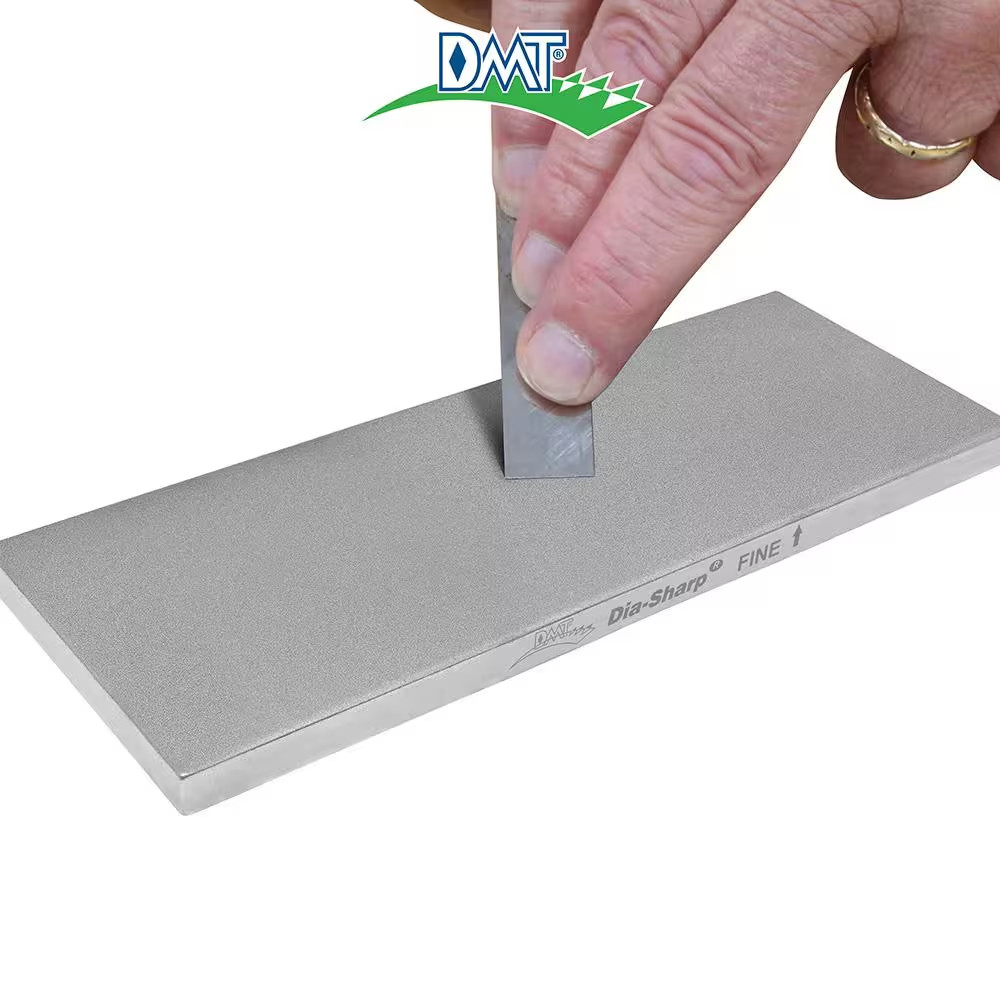 8 In. Dia-Sharp Bench Stone with Fine Diamond, Precision Flat Sharpener
