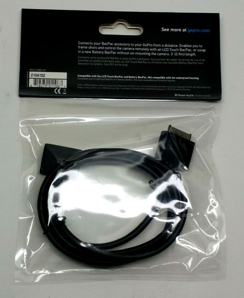 GoPro BacPac Extension Cable