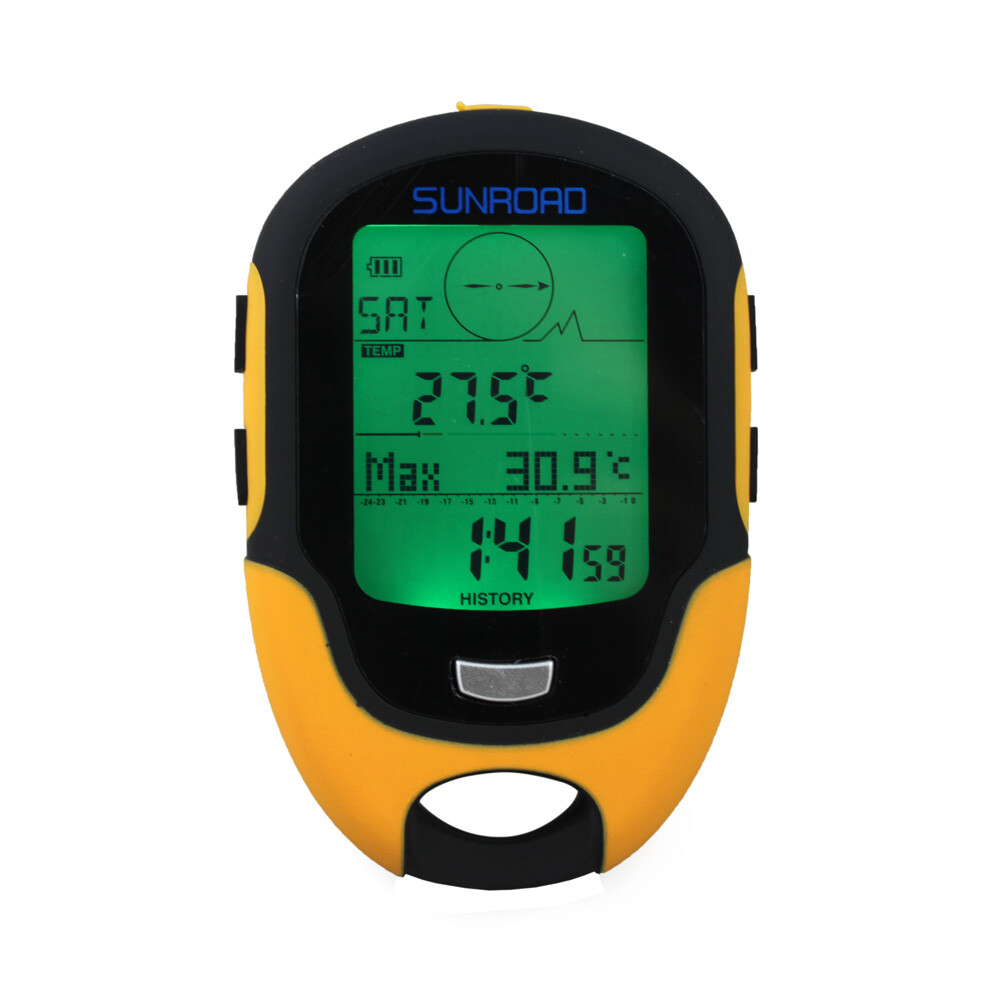 Sunroad FR500 Multifunction LCD Digital Altimeter Barometer Torch TO N0W2
