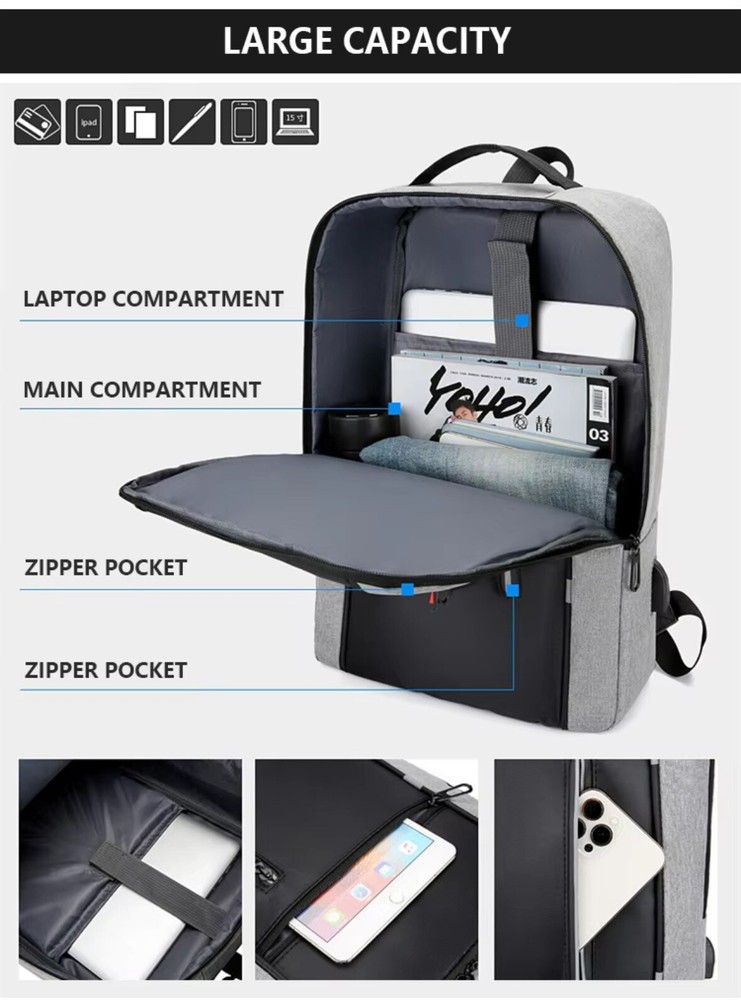 Laptop Backpack w/ USB Charging