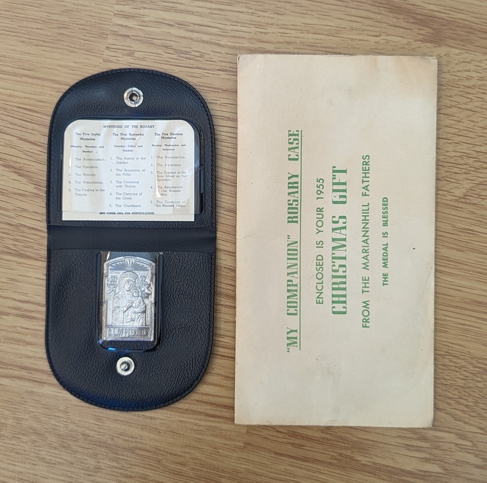 My Companion Rosary Case with Blessed Medal Lord of Perpetual Help Catholic Gift