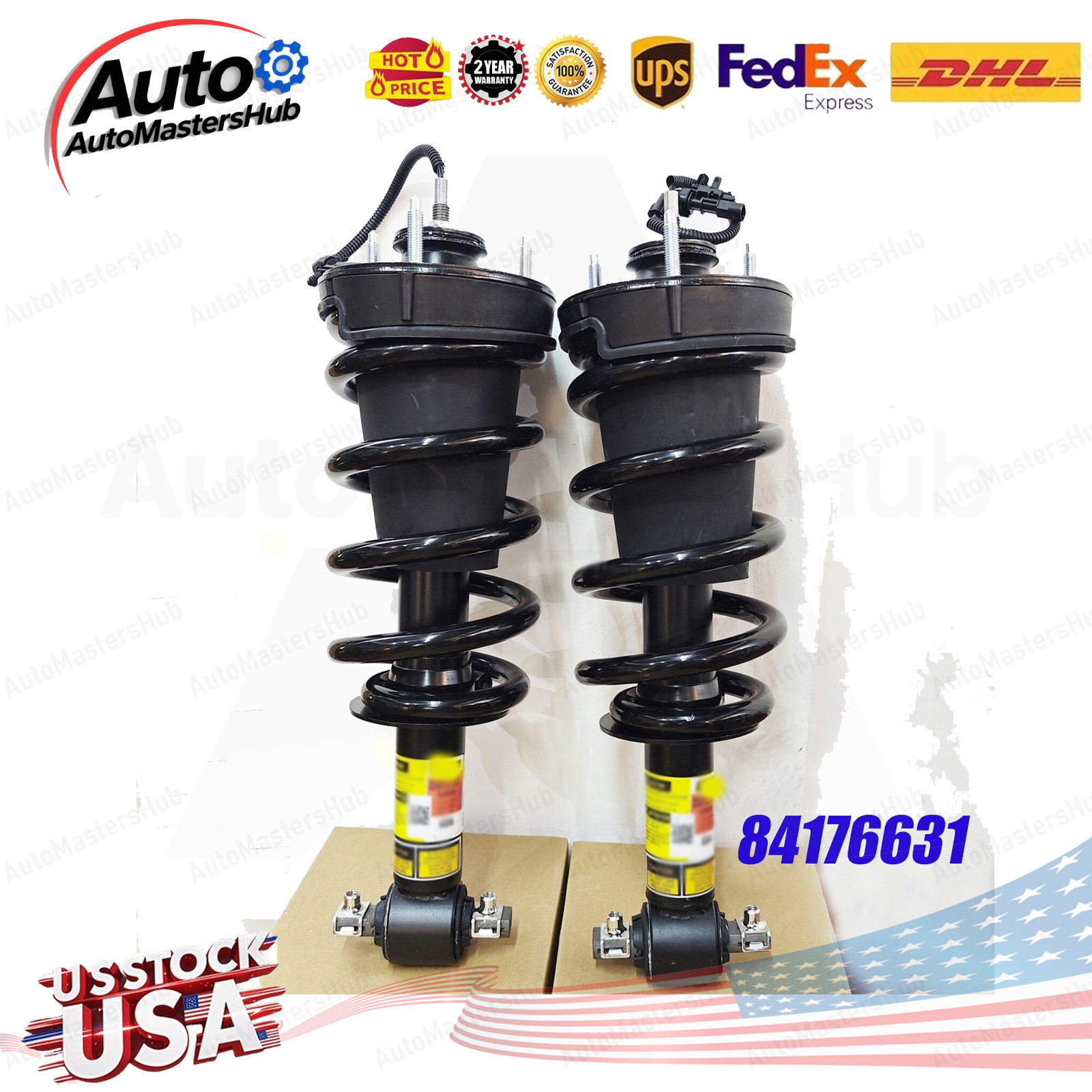 OEQ Pair Front Shock Struts Assys Fit Escalade Yukon Denali MagneRide 84176631