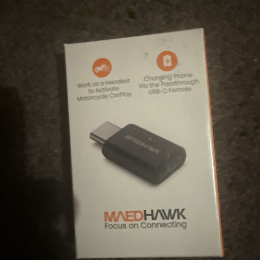 Maedhawk Bypass 2.0 Motorcycle CarPlay Headset Adapter Bluetooth