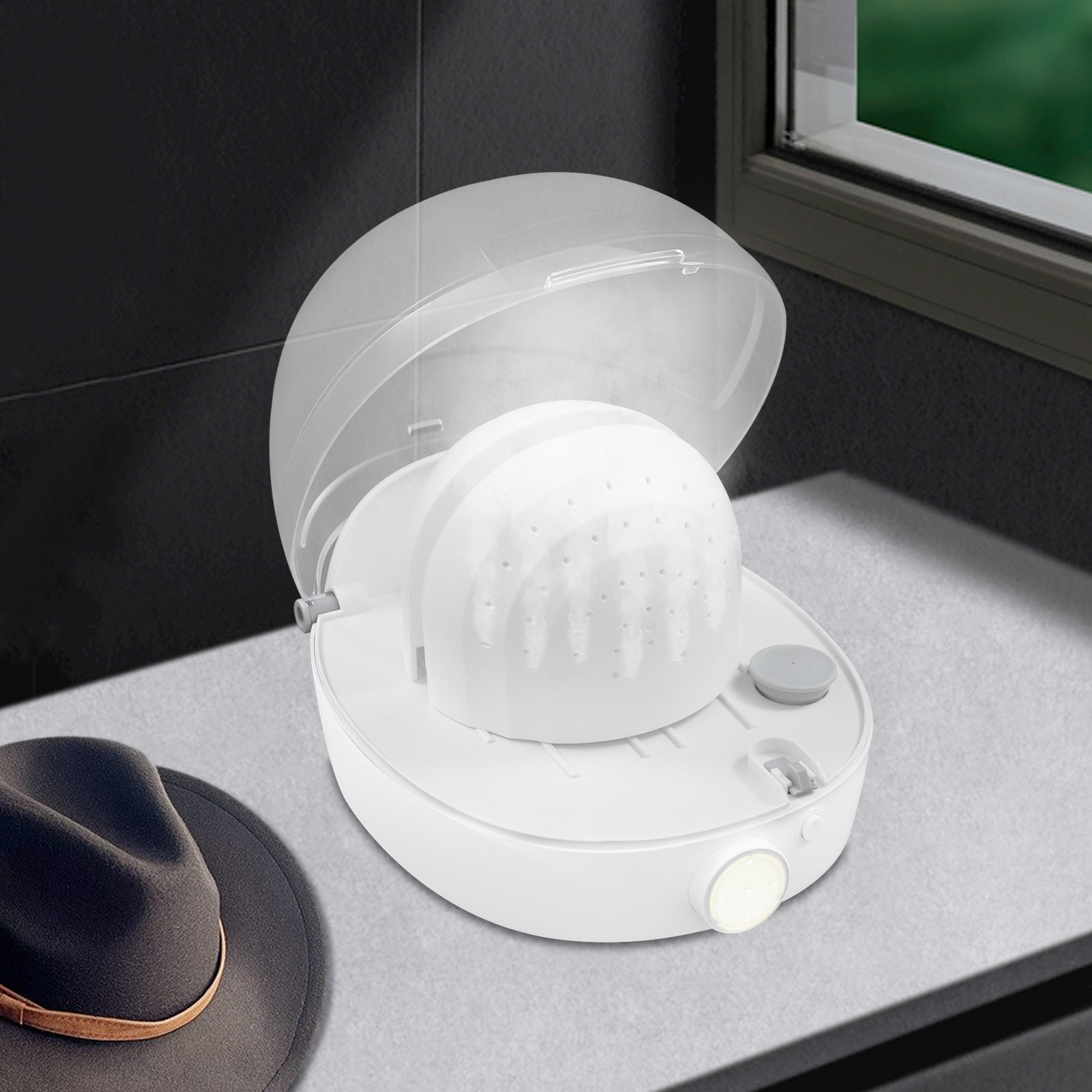 Cap Cleaner Countertop Hat Care Machine Automatic Steam Cleaning Machine 1000W