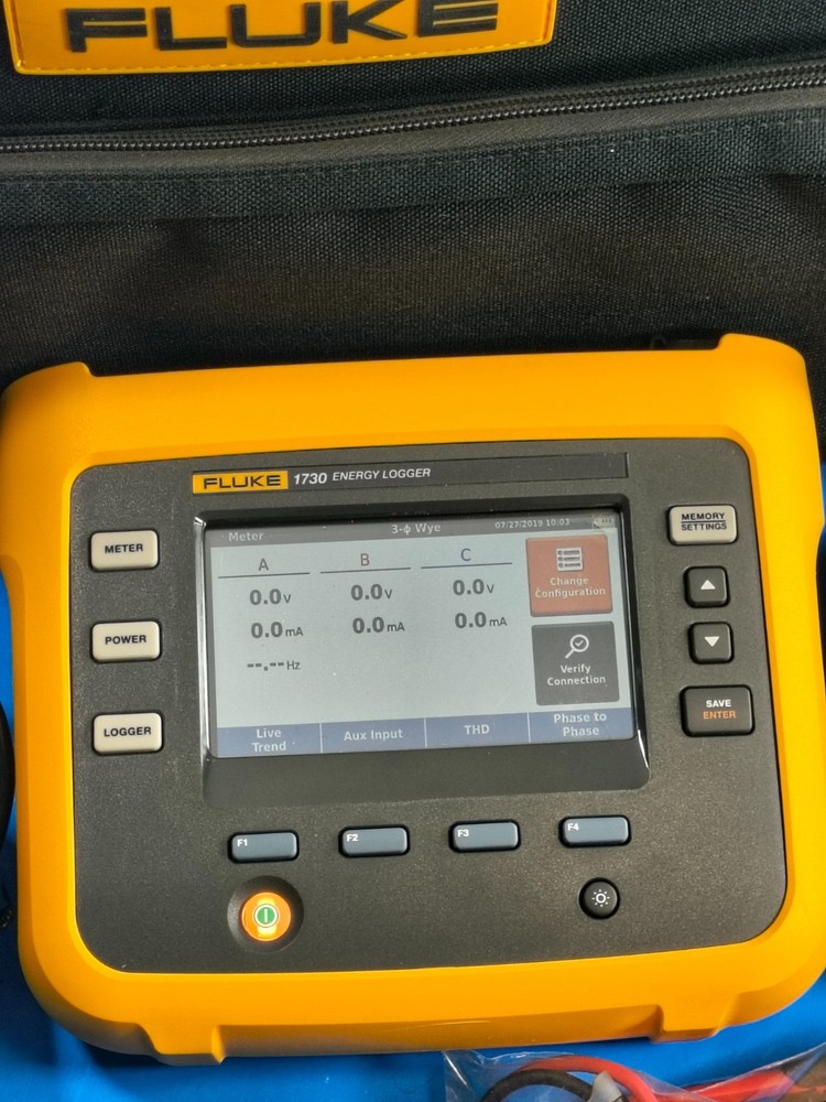 Fluke 1730 Three 3 Phase Power Quality Energy Logger Analyzer Pristine!
