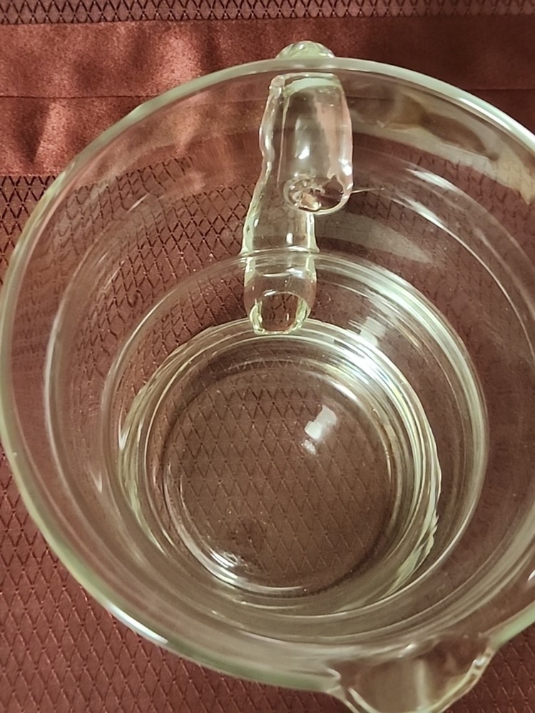 Clear Modern Art Glass Beverage Pitcher