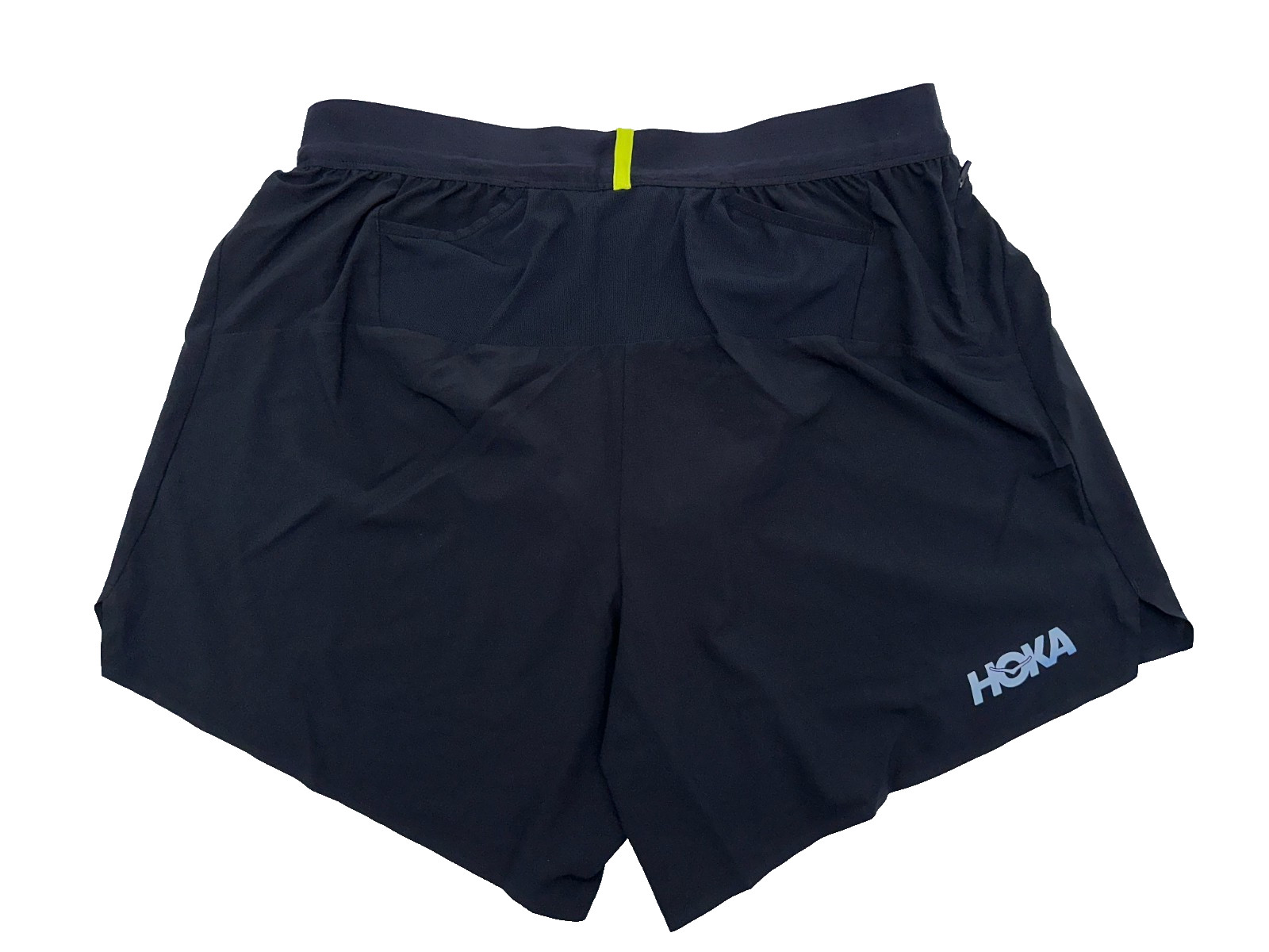 $68 HOKA Men's Glide Short with Brief 5" - 1151077 -Black - Medium-New With Tag
