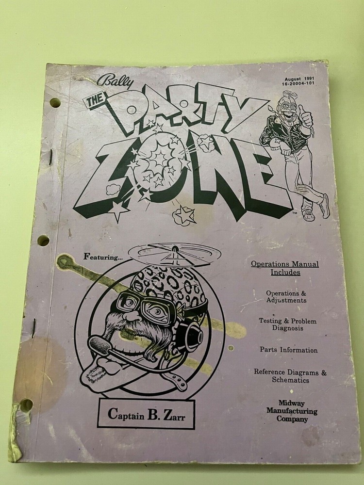 Party Zone Pinball Manual