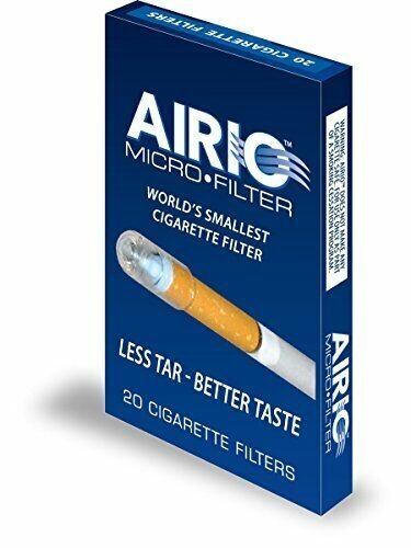 AIRIO Micro Filter Cigarette Filters, 4 Pack (80 Total Count)