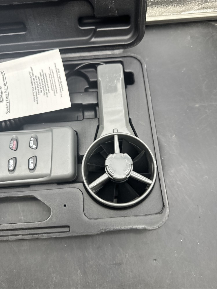 GENERAL TOOLS AIRFLOW VOLUME ANEMOMETER-PSYCHROMETER WDCFM8912 -GOOD CONDITION-