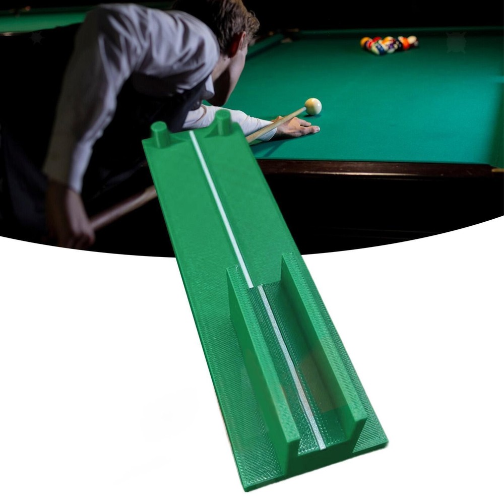 Billiards Stroke Lightweight Pool Training Device for Green