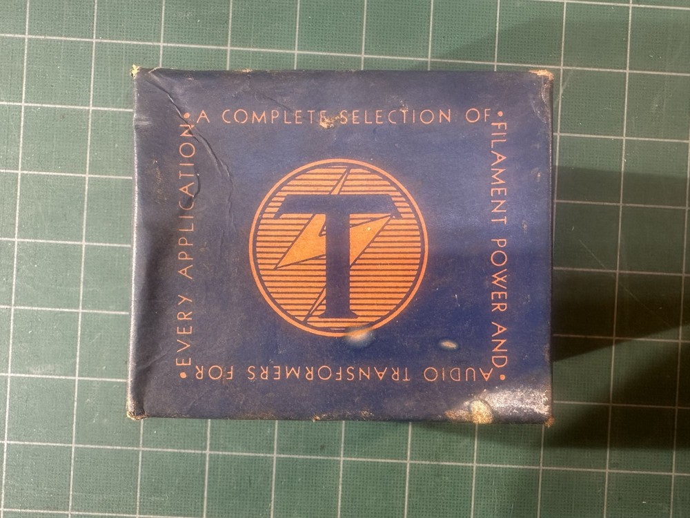 NOS Thordarson T-20C73 Speech Filter w/ original operating data sheet