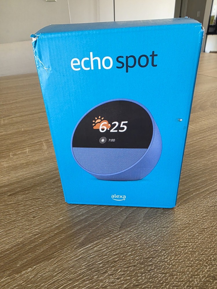 Amazon Echo Spot Smart Alarm Clock - Ocean Blue