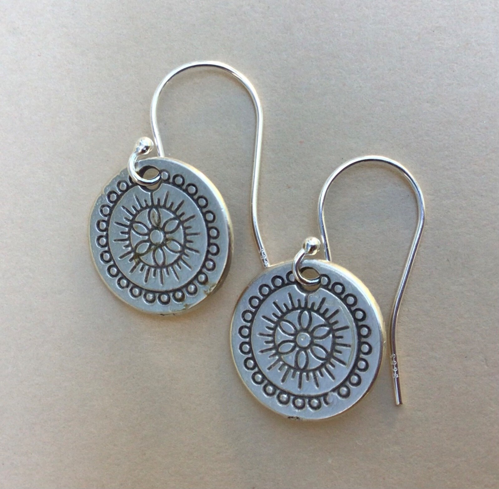 New Sterling Silver Handcrafted Sundance Charm Artisan Jewelry Earrings