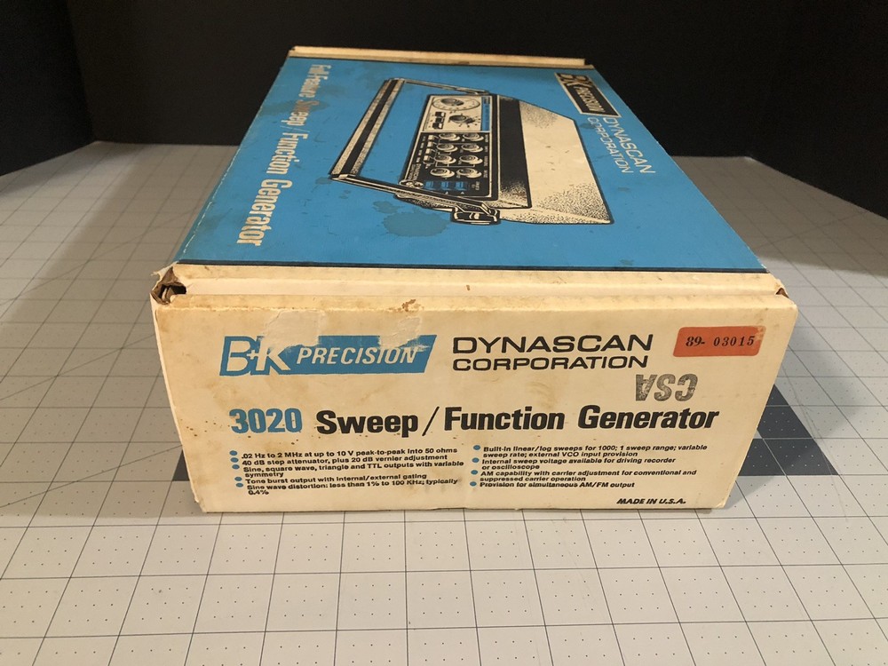 Rare B&K Precision 3020 Sweep/Function Generator NEW IN BOX