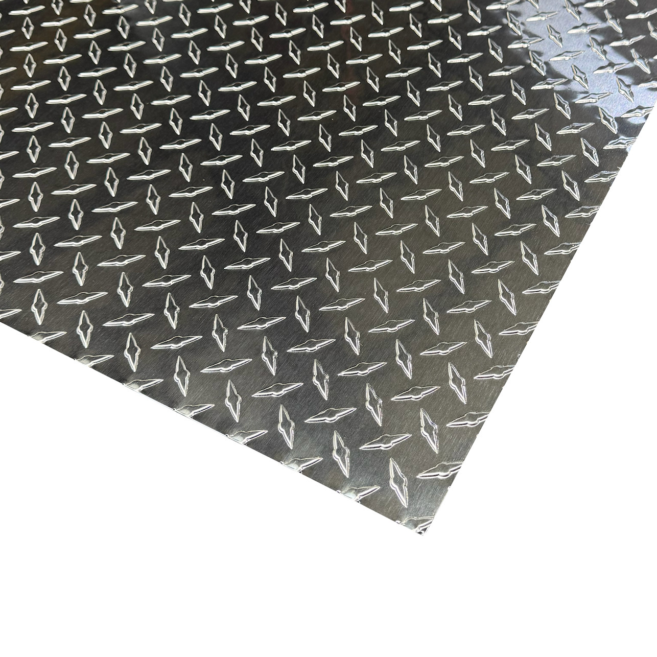 4' x 8' Aluminum Diamond Plate Sheet .025” Thick (1/40th) Embossed, Polished