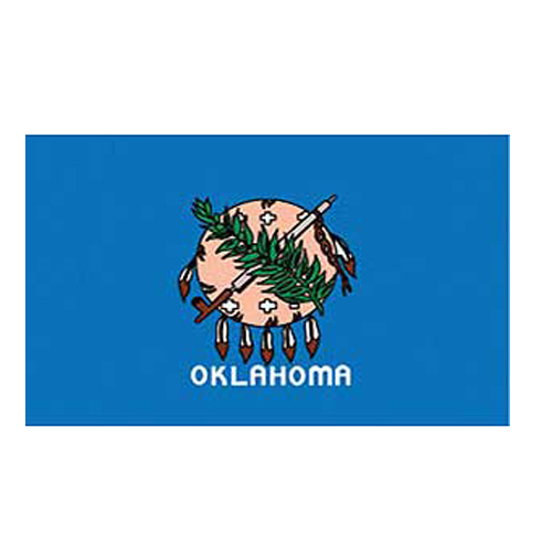 OKLAHOMA POLYESTER US STATE FLAG 3 x 5 FEET