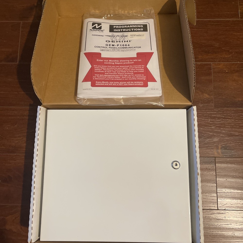 Napco Gemini Hybrid Hardwire/Wireless Control Panel with power Supply Only