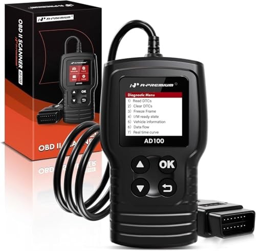 AD100 Universal OBD2 Scanner Diagnostic Tool, Car Code Basic Scan Tool AD100
