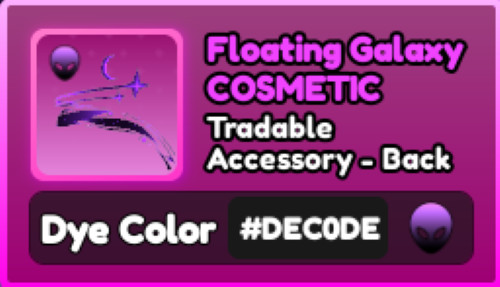 World Zero WZ - COSMETICS - #DEC0DE - ACCESSORY - BACK