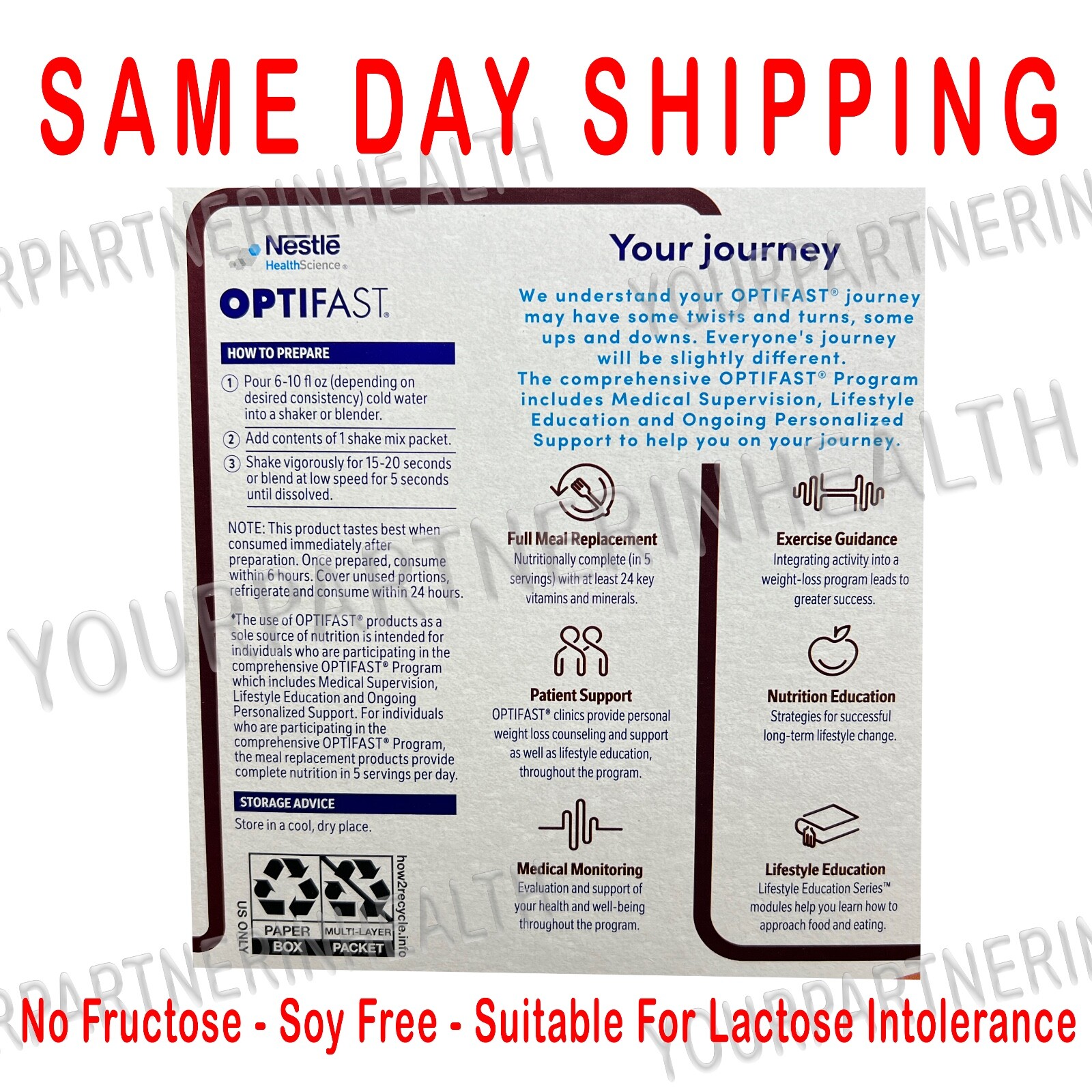 OPTIFAST POWDER SHAKES | VANILLA | 70 SERVINGS | MIX | NEW FORMULA