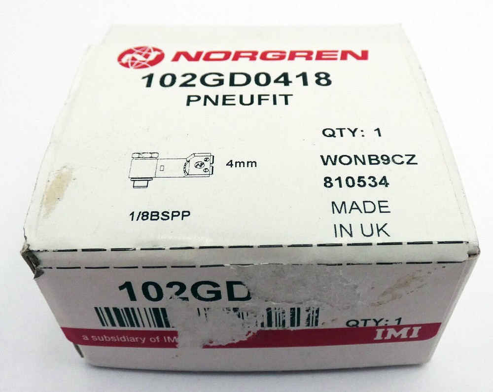 Norgren 102GD0418 PNEUFIT WONB9CZ Sensor Fitting -sealed-