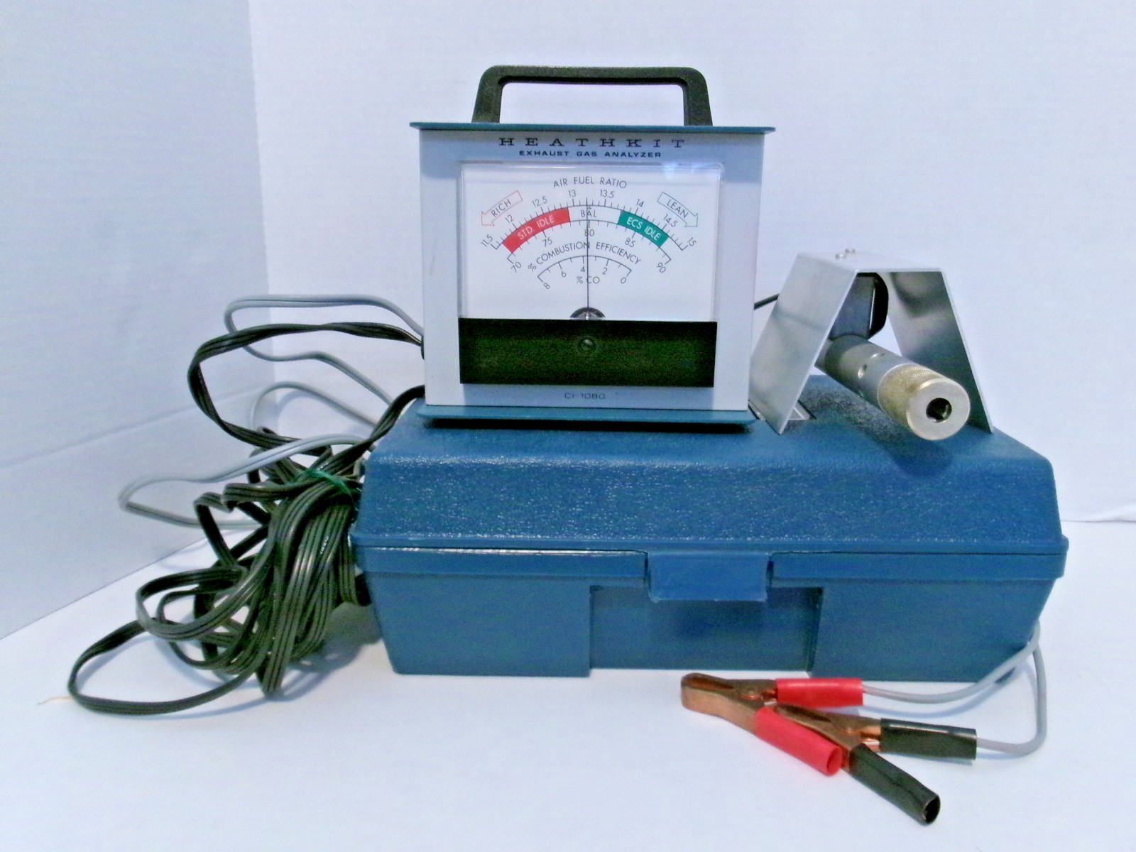 HEATHKIT - EXHAUST GAS ANALYZER - MODEL Cl-1080 - with Original Plastic Case