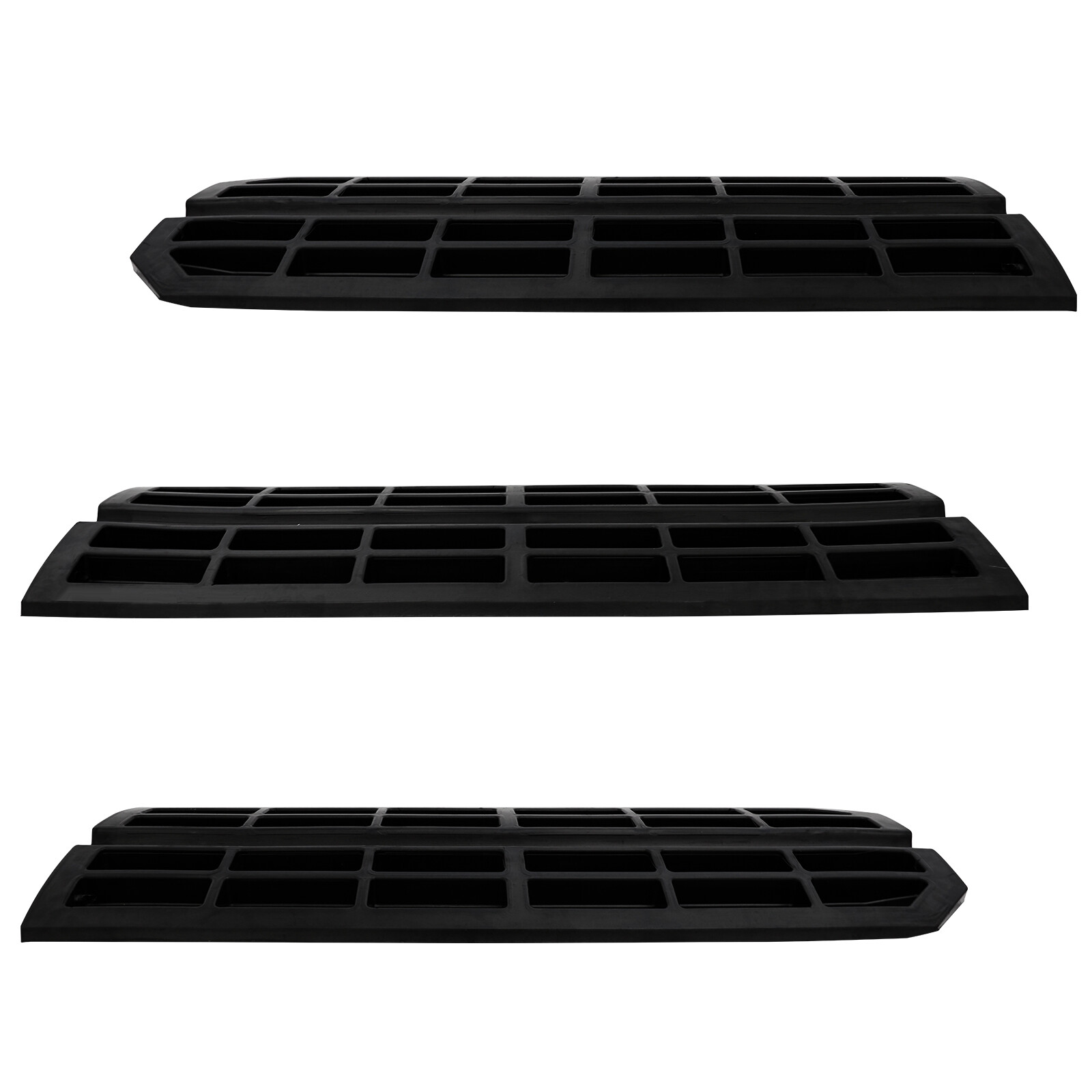 Expandable Rubber Curb Ramp 3PCS Threshold Driveway Ramps for SUV Truck