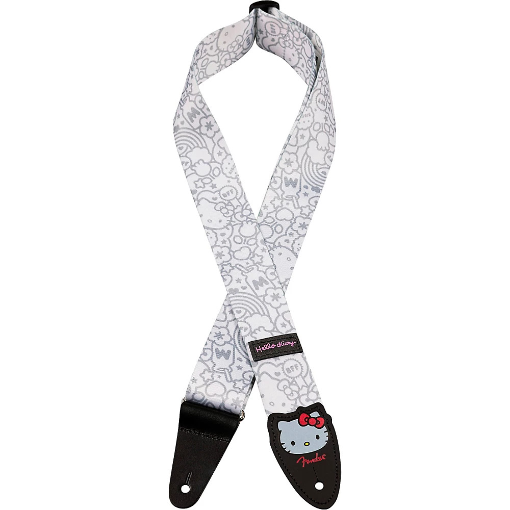 Fender x Hello Kitty Poly Guitar Strap - White