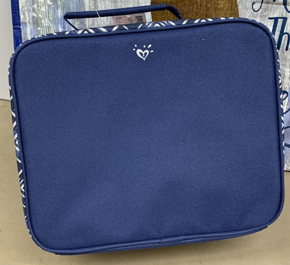 JUSTICE LUNCHBOX INITIAL “D” DENIM AZTEC SHIMMER