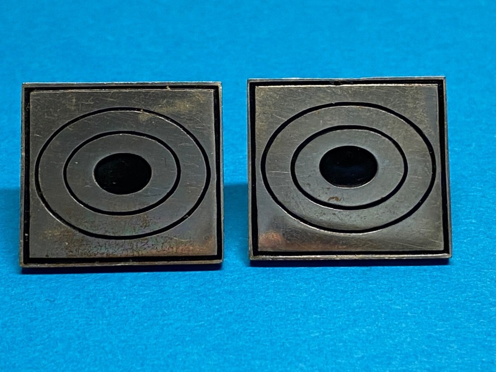 1885-1903, US ARMY MARKSMAN'S BUTTONS, 2nd PATTERN, 2 BUTTONS + ORIGINAL BOX