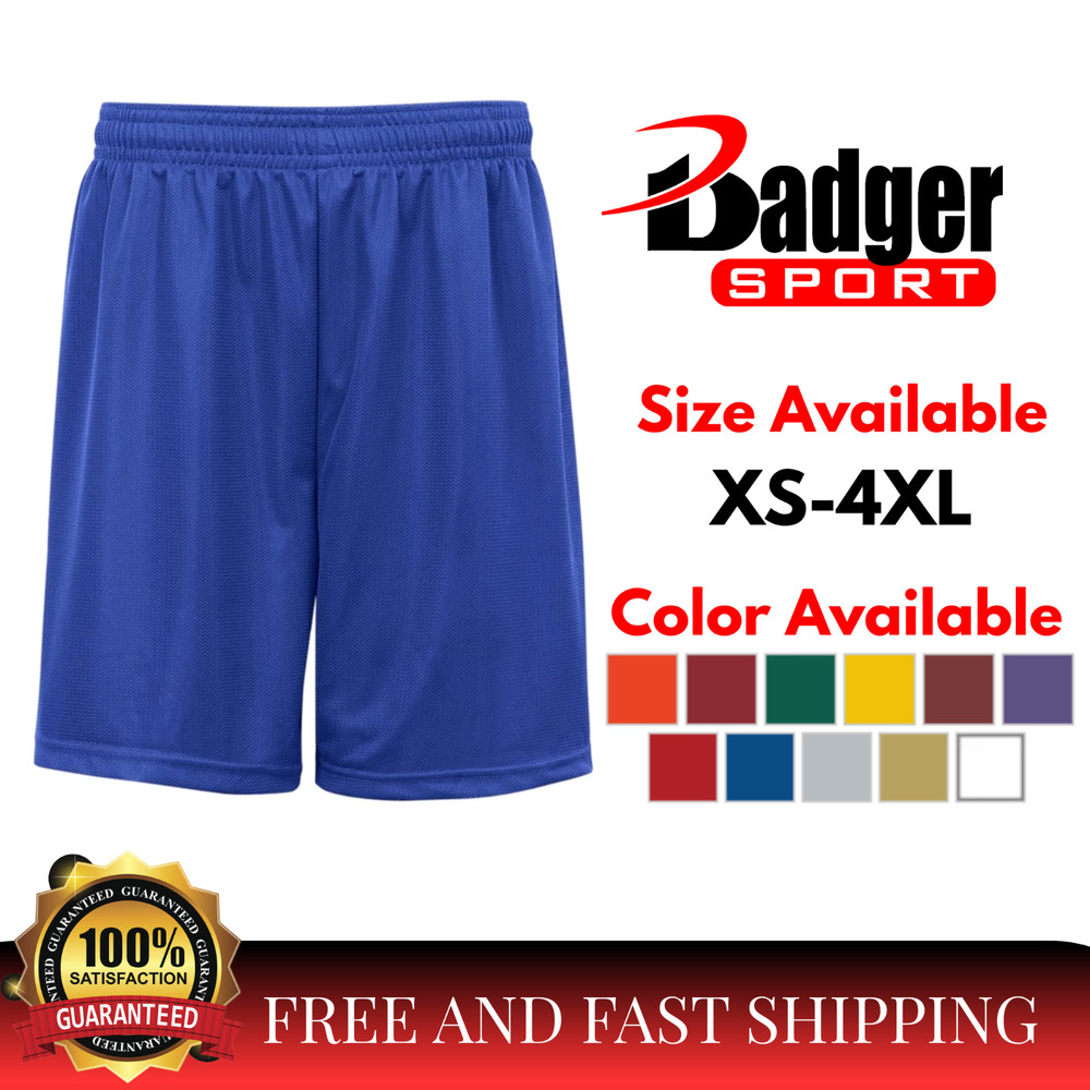 Badger 723900 Mens Athletic Performance Mini Mesh Comfortable Training Short