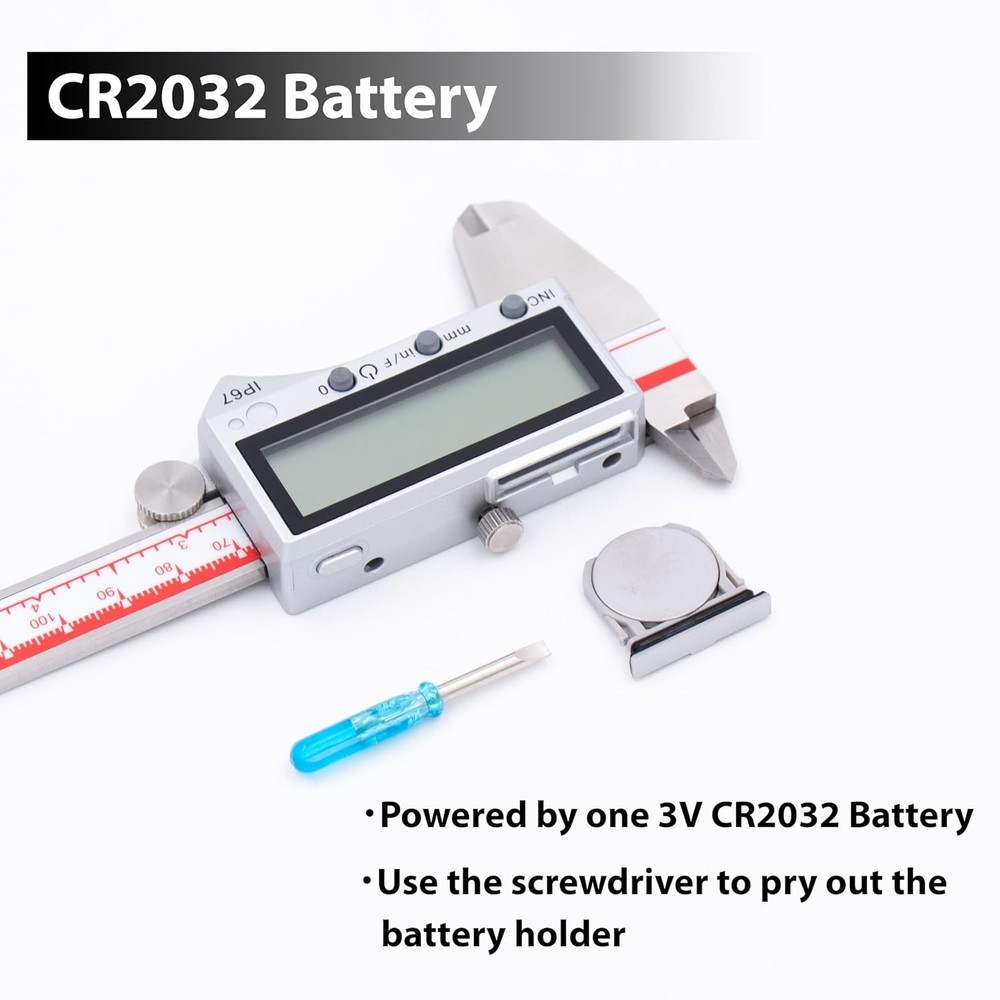Precision Bluetooth Caliper, Inch/Metric/Fraction Conversion