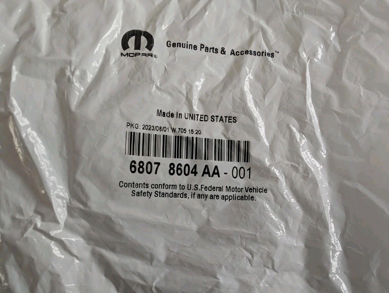 Mopar 3.6 Liter Timing Cover Gasket 68078604AA