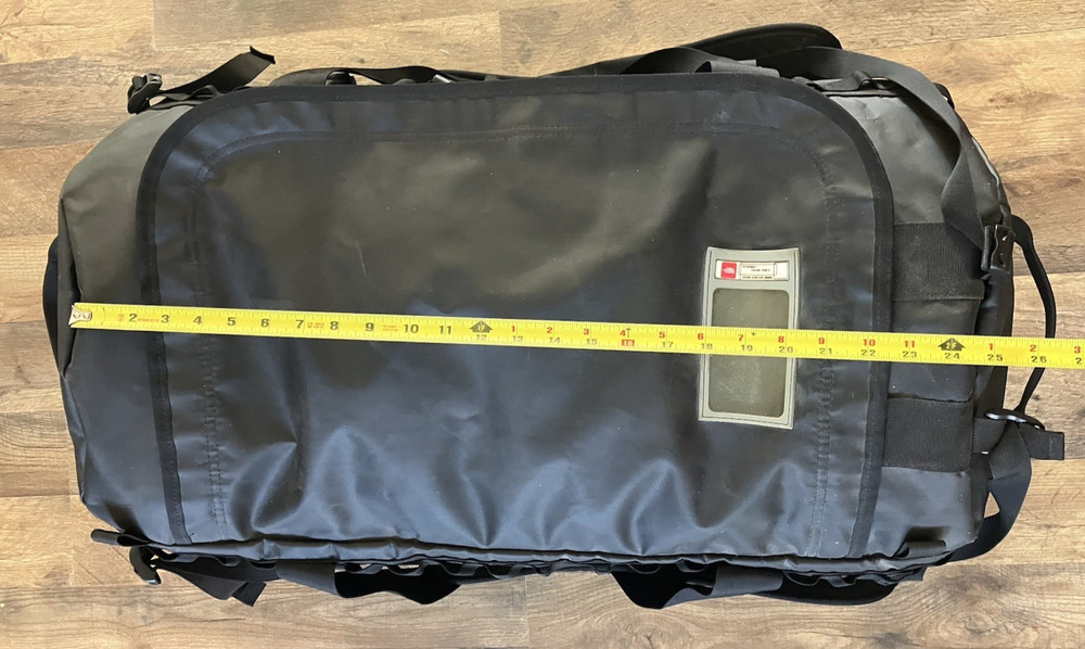 THE NORTH FACE LARGE 26” BASE CAMP DUFFLE Weekender Backpack Bag Black