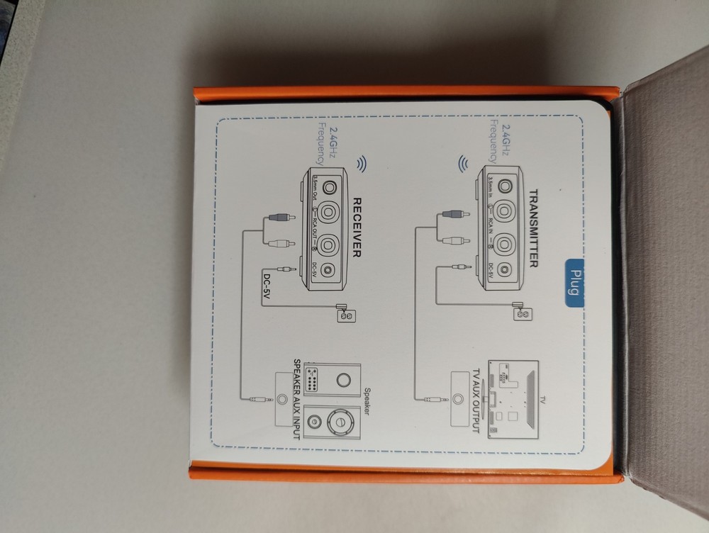 1Mii B06Set 2.4GHz Wireless Audio Transmitter Receiver Set 260ft Long Range