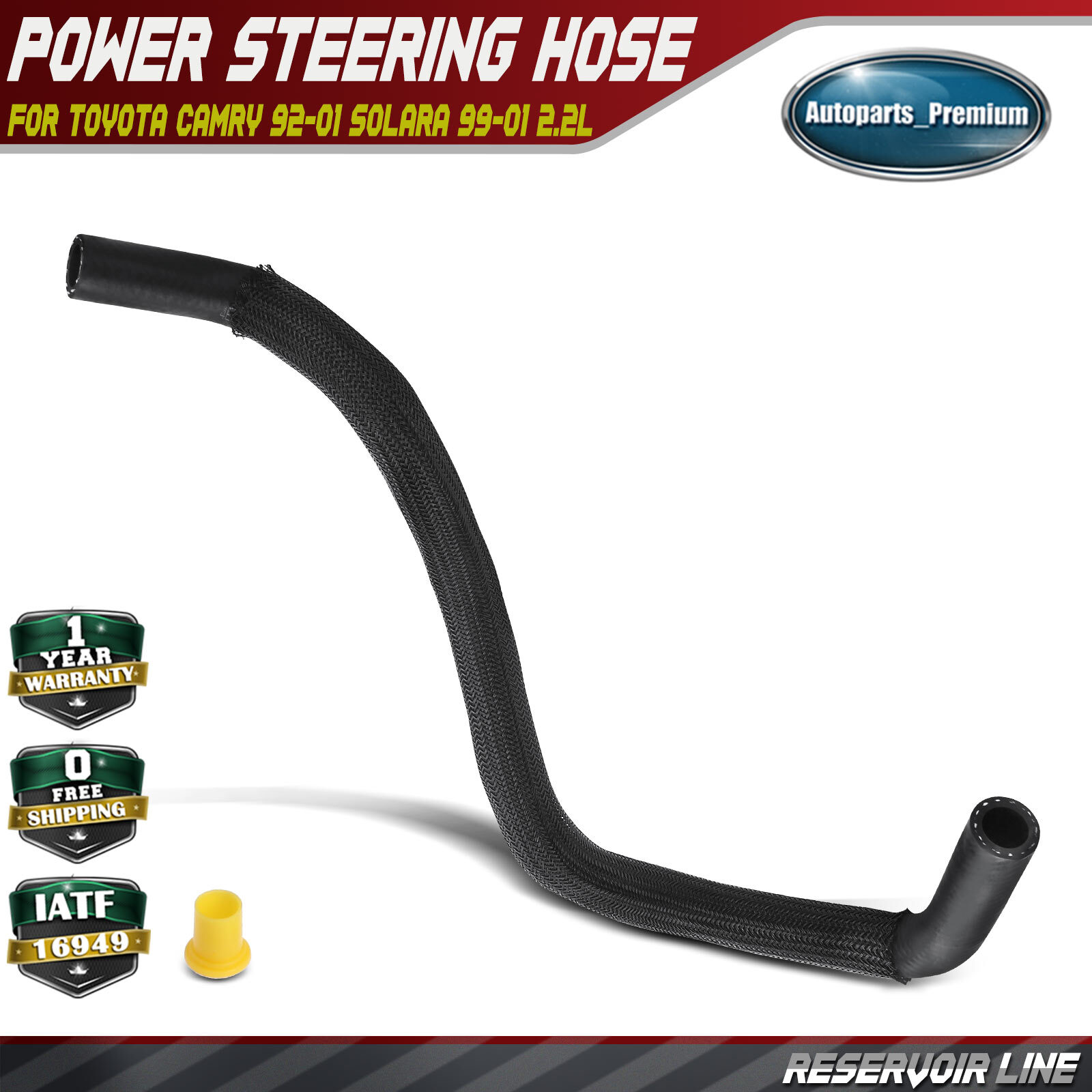 Power Steering Reservoir Hose for Toyota Camry 1992-2001 Solara 1999-2001 2.2L