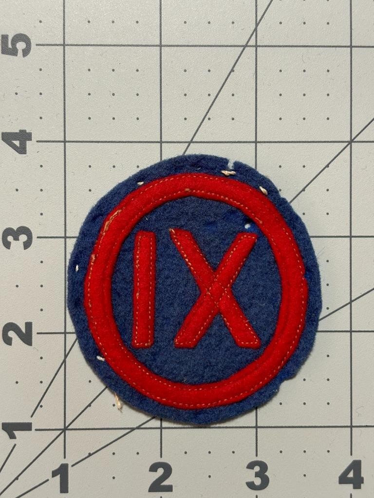 WW 1 US Army 9th Corps Patch Inv# K7320