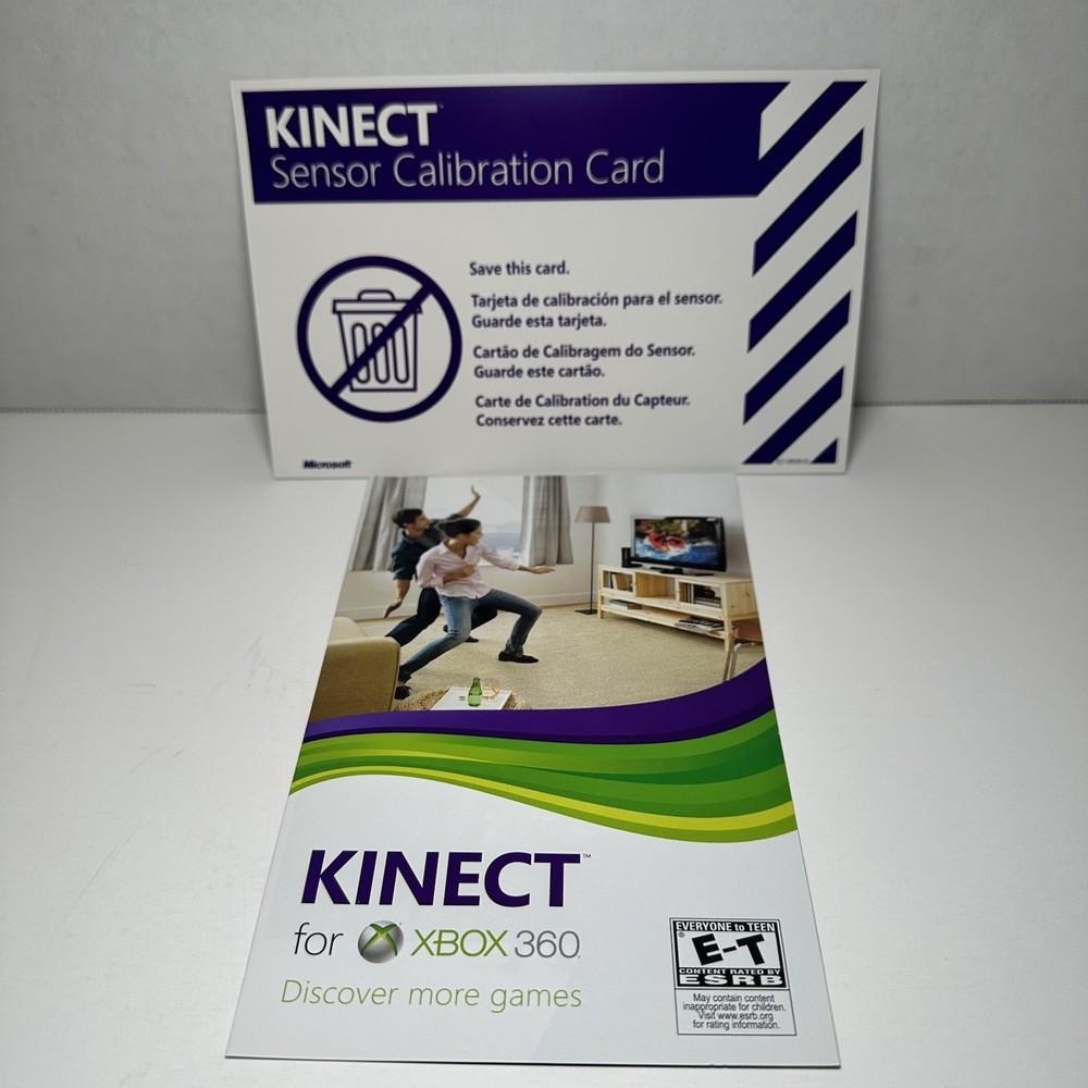 Xbox 360 Kinect Motion Sensor With Kinect Adventures - Tested